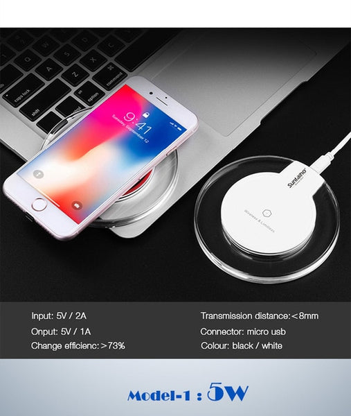 Qi Wireless Charger 5W/10W Suntaiho phone charger wireless Fast Charging Dock Cradle Charger for iphone samsung xiaomi huawei P3