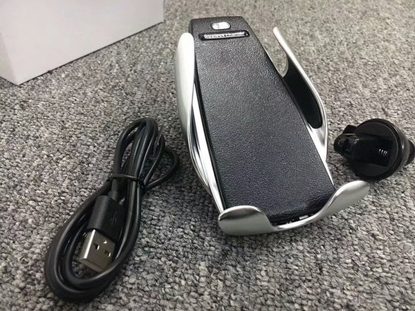 10W Wireless Car Charger S5 Automatic Clamping Fast Charging Phone Holder Mount in Car for iPhone Huawei Samsung Smart Phone