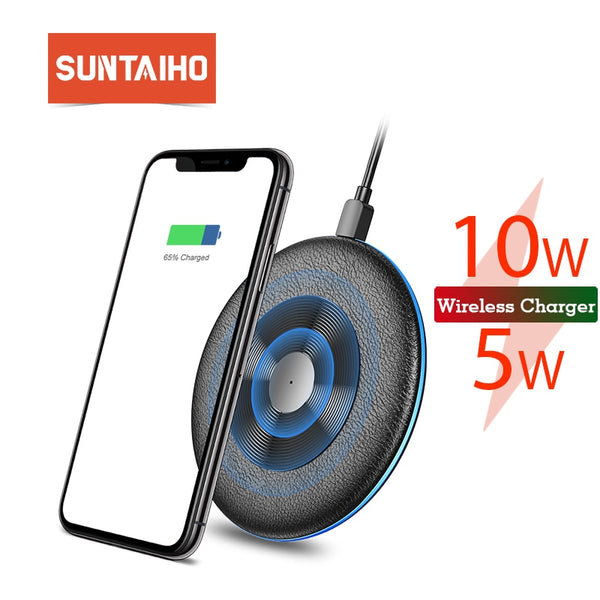 Qi Wireless Charger 5W/10W Suntaiho phone charger wireless Fast Charging Dock Cradle Charger for iphone samsung xiaomi huawei P3
